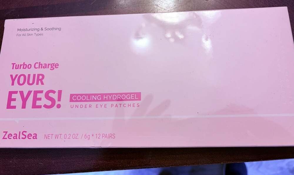 NEW ZealSea Turbo Charge Your Eyes Cooling Hydrogel Under Eye Patches (12 Pairs)